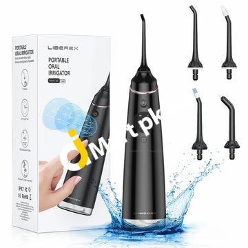 Liberex 300Ml Oral Irrigator Professional Rechargeable Dental With Oled Display 4 Modes Ipx7